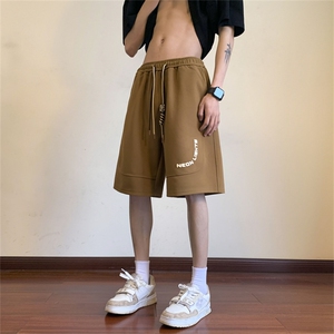 DK989-P45   控58    抖音重磅320克短裤男菠萝格运动五分裤图片
