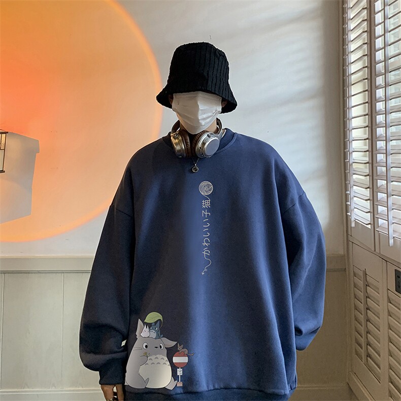 圆领卫衣男大码加厚加绒长袖t恤男S6152-P28加绒款-P33,男装卫衣,电商A040
