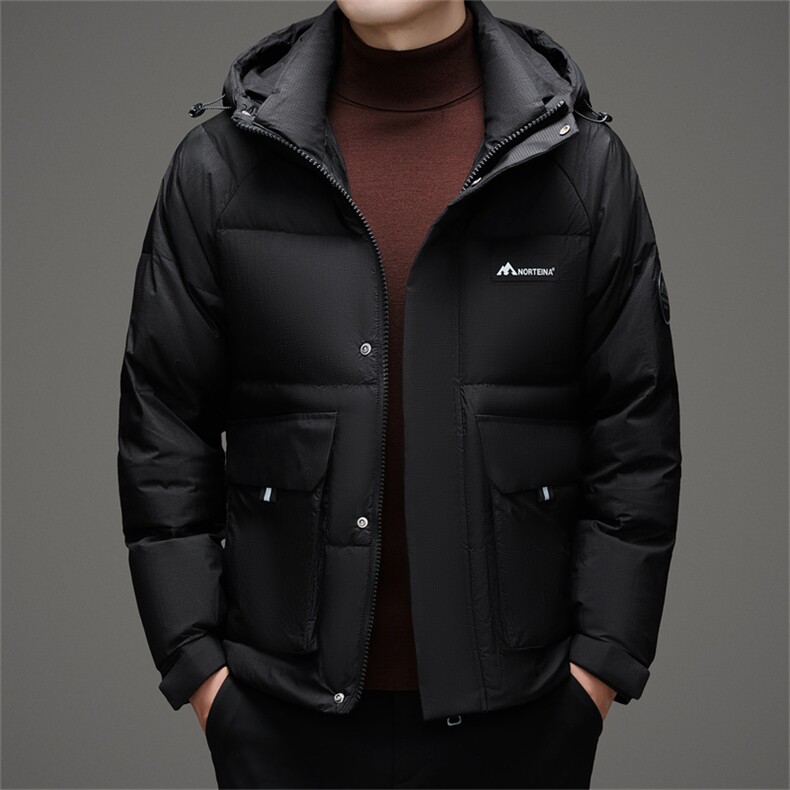 2025新款男士羽绒服中青年冬季短款加厚保暖防寒羽绒服外套男装,男装羽绒服,钱塘6003（原4033）