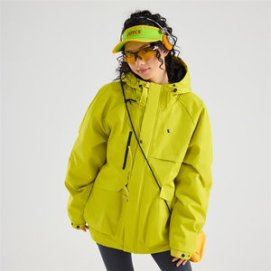 现货5W件冬季三防美式boxy解构连帽雪山冲锋衣棉衣男女棉服厚外套图片