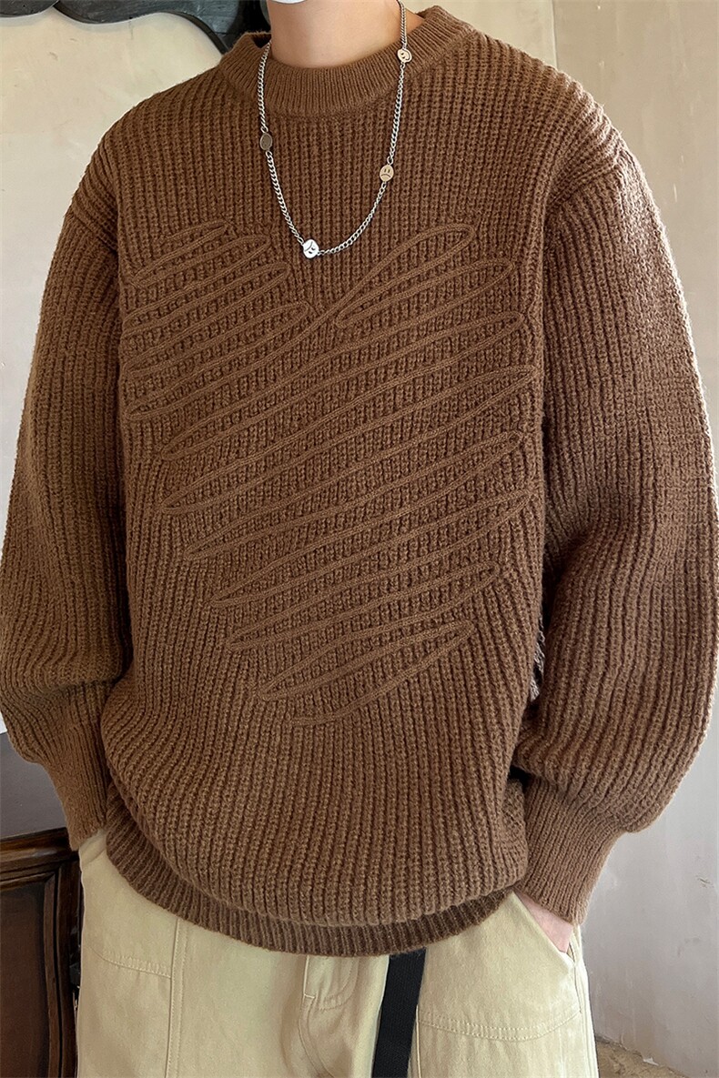 8XL-M特大码毛衣男高品质加厚宽松胖子毛衣针织衫MY1201P58控78,男装针织衫/毛衣,电商D206-1