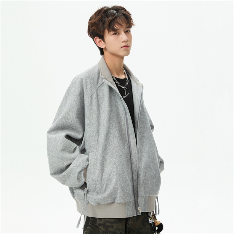 棒球服特批P85美式潮牌复古工装开衫外套男宽松休闲夹克男 SY2506图片