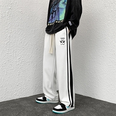 夏季情侣百搭印花休闲裤男大码宽松拖地裤A161-2-K7238-P55，男装休闲裤，电商A161-2