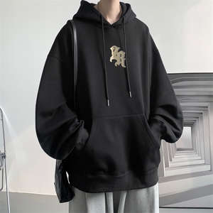 ！发泡印花！连帽圆领卫衣男装港风帽衫男LM119-P35