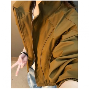 户外夹克男立领纯色上衣冲锋衣外套DSA157B-JK7866-P55图片