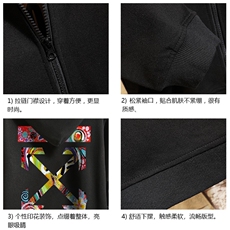 KS21169-P38加绒款-P43连帽开衫卫衣男运动外套大码班服砖墙，男装卫衣，电商A040A