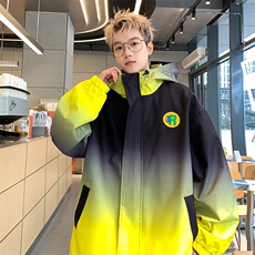 XZ-230-1JK06新款原创潮男扎染渐变休闲连帽夹克外套P78控98现货，男装夹克，星座230-1