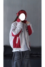 抖音视频截图只展示大货印花立领机车潮牌棉服77950特P85，男装棉衣，星座226-2