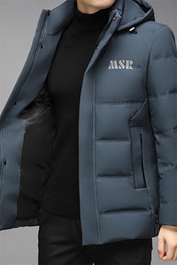 2023新款工装羽绒服男冬季连帽可拆卸休闲保暖外套潮GR69010-P320图片