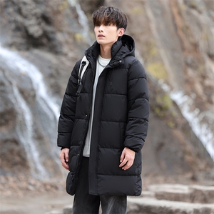 冬季中长款男士棉衣加棉加厚棉服潮流连帽棉袄青年A266-MY902-P95图片