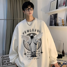 秋季新款320G华棉圆领卫衣面布棉WH513-P35控58，男装卫衣，电商B370