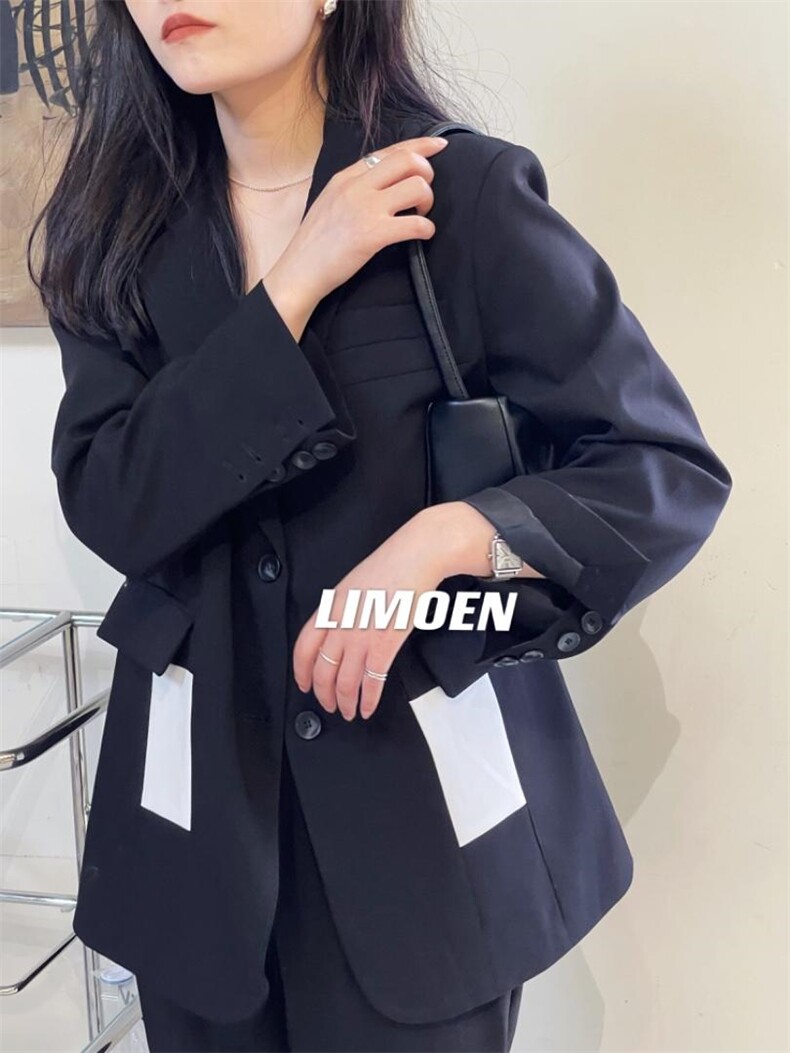 3150方洞拼色西装满满设计感，女装西装，mm+ 里墨恩