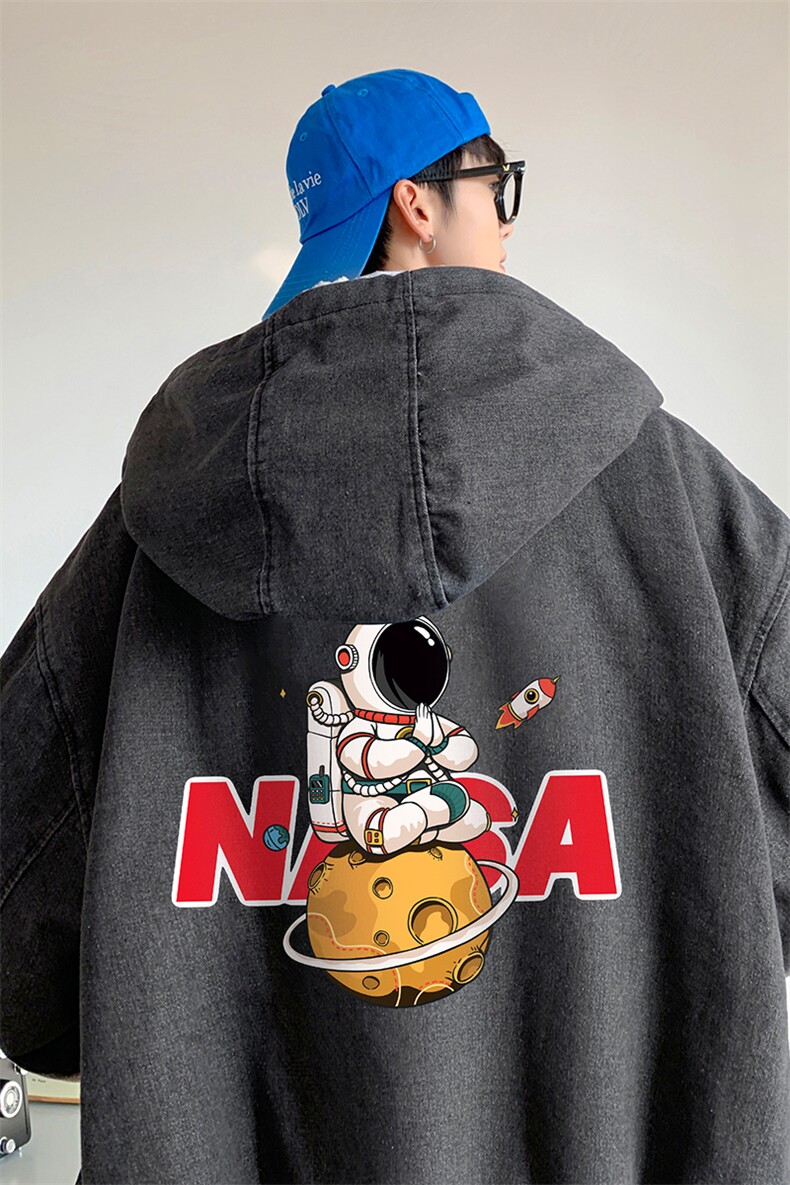 控价158牛仔棉衣男大码加绒羊羔绒牛仔棉服男棉袄NM53289-P140,男装棉衣,电商A040