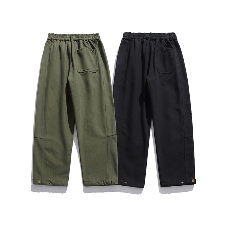 Y27-2GANYOU日系直筒纯色长裤K03-P110，男装休闲裤，新杭派外27-2