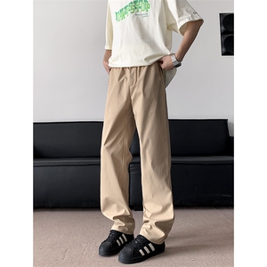 新款宽松休闲裤男韩版潮流百搭裤子拖地长裤K816-P38图片