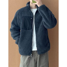 高品秋冬立领羊羔绒外套摇粒绒夹克加厚保暖舒适男女款A1181-P80，男装夹克，星座1505