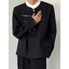 新中式风西装外套中山装西服高级感唐装JK3367特P63，男装西服套装，星座908-1