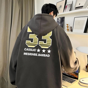 抖音得物供货 可提供视频 秋冬重磅美式宽松连帽卫衣DL1917图片