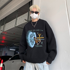 高质量！秋冬季半高领毛衣男加绒加厚线衣男针织衫男MY242-特p38，男装针织衫/毛衣，电商B367