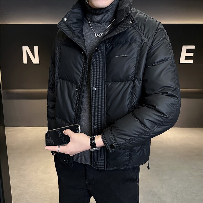 M-3XL B353 9921 P205 黑色PU2025冬羽绒服【标50控活动价298】图片