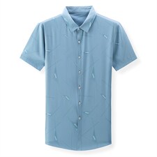 2023夏季新款短袖衬衫男亲肤尖领商务休闲打底衬衣纯色时尚男装潮，男装衬衫，电商B212（原钱塘6029）