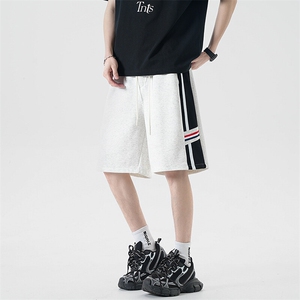 美式ins高街夏季小众拼接短裤五分休闲裤B278-DK83-P35图片