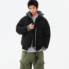 冬季新品得物美式潮流高品质格子加绒加厚棉衣外套棉服MY5566-P88，男装棉衣，星座610B-1
