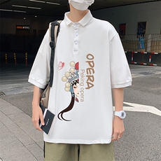 PL57161-P35翻领短袖polo衫男大码胖子半袖t恤男有领保罗衫模特，男装Polo衫，电商A040