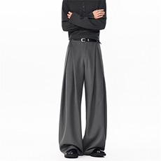 春季褶皱休闲裤cleanfit韩式垂感西裤C62178-TP3569，男装西裤，电商A102