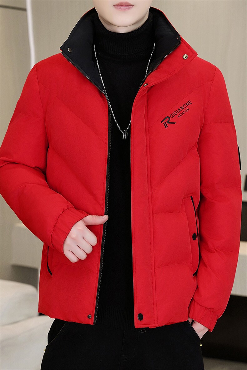 冬季加厚棉衣男休闲时尚青年立领棉衣百搭棉服外套M1801-P78,男装棉衣,星座310B-3