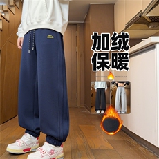 冬季加绒加厚华棉休闲裤宽松束脚裤79现货C323-1-JR8802-TP40，男装卫衣，电商C323-1