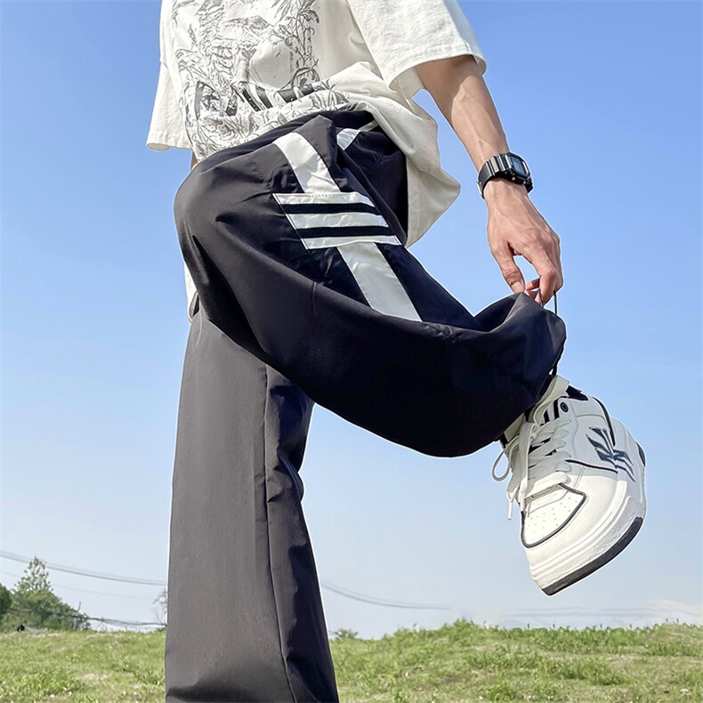 束脚裤男韩版潮流痞子帅气个性2026夏季新款ins宽松长裤K3812-P38,男装休闲裤,星座412
