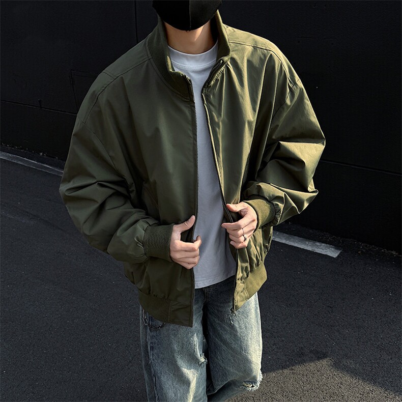 美式复古痞帅廓形飞行员夹克外套男春秋季新款情侣潮牌高级感外套,男装夹克,星座506A