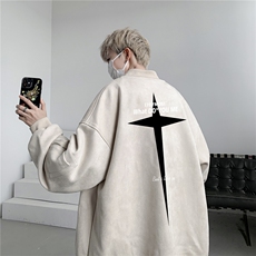 23秋款美式复古麂皮绒飞行棒球服男女夹克外套JF3275-P80控108，男装夹克，电商B370