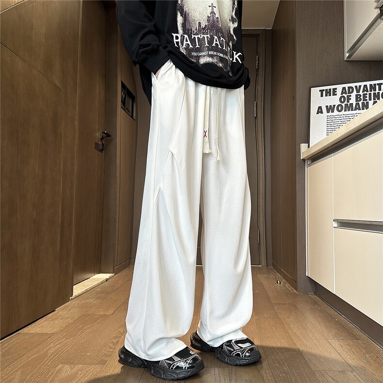 YK131特P38控68品质保障！秋装舒适面料打褶直筒宽松休闲长裤,男装休闲裤,电商A249