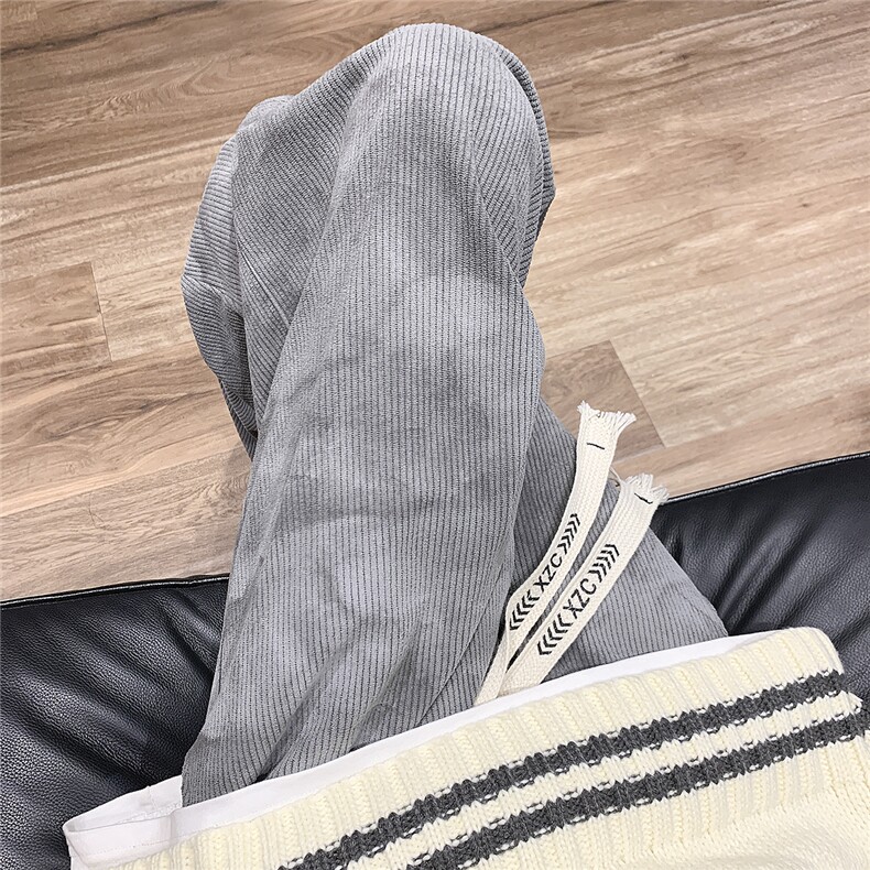灯芯绒扎染工艺新款休闲裤男宽松D329-QM534-P55-控68,男装休闲裤,电商D329