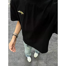 夏季凉感毛巾刺绣字母美式宽松潮流圆领短袖T恤男ZX470-P35，男装T恤，星座313A(原308A-2)