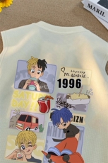 华夫格背心直播高品质重磅220克卡通男孩印花HB7103-P25控38，男装背心/马甲，星座508（原C305）