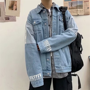 男生潮流日系宽松休闲牛仔外套潮夹克1299-P65图片