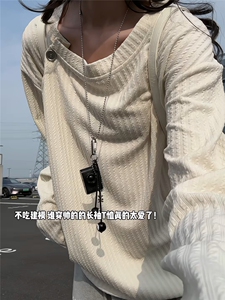 XZ809A/SYR54/特P24/控48 大蛇纹设计感领口长袖T恤卫衣图片