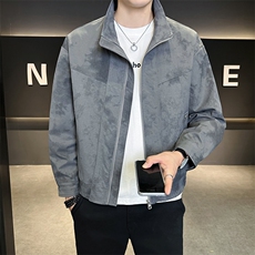 秋季外套男2025新款时尚潮牌帅气立领夹克上衣服A313-9319-P128，男装夹克，电商A313