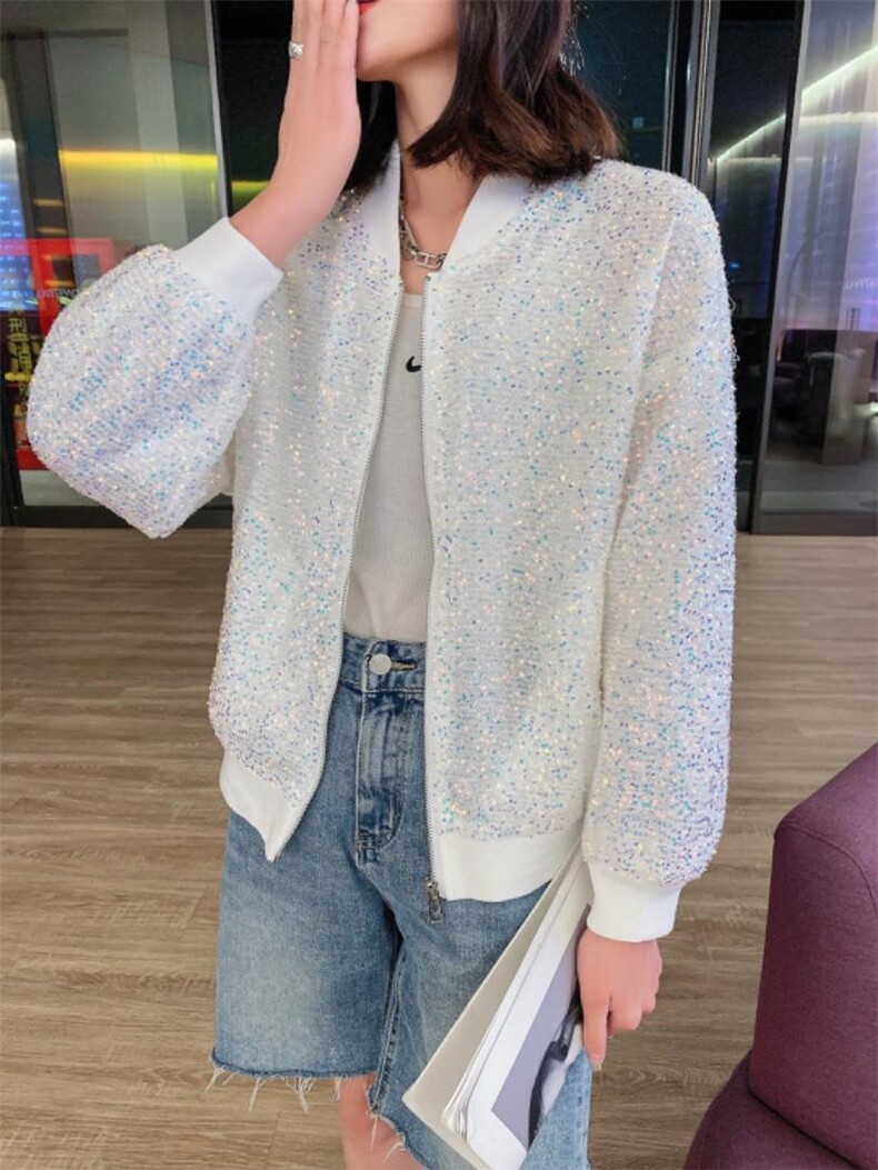 亮片防晒衣，女装，娇姿百合