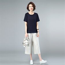 2021年夏新款套装休闲大码宽松女套装3207-2款套装，女装套装/套裙，秋牧寒烟