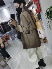 现货，设计师简约欧版风衣，女装风衣，DUO QIU朵秋