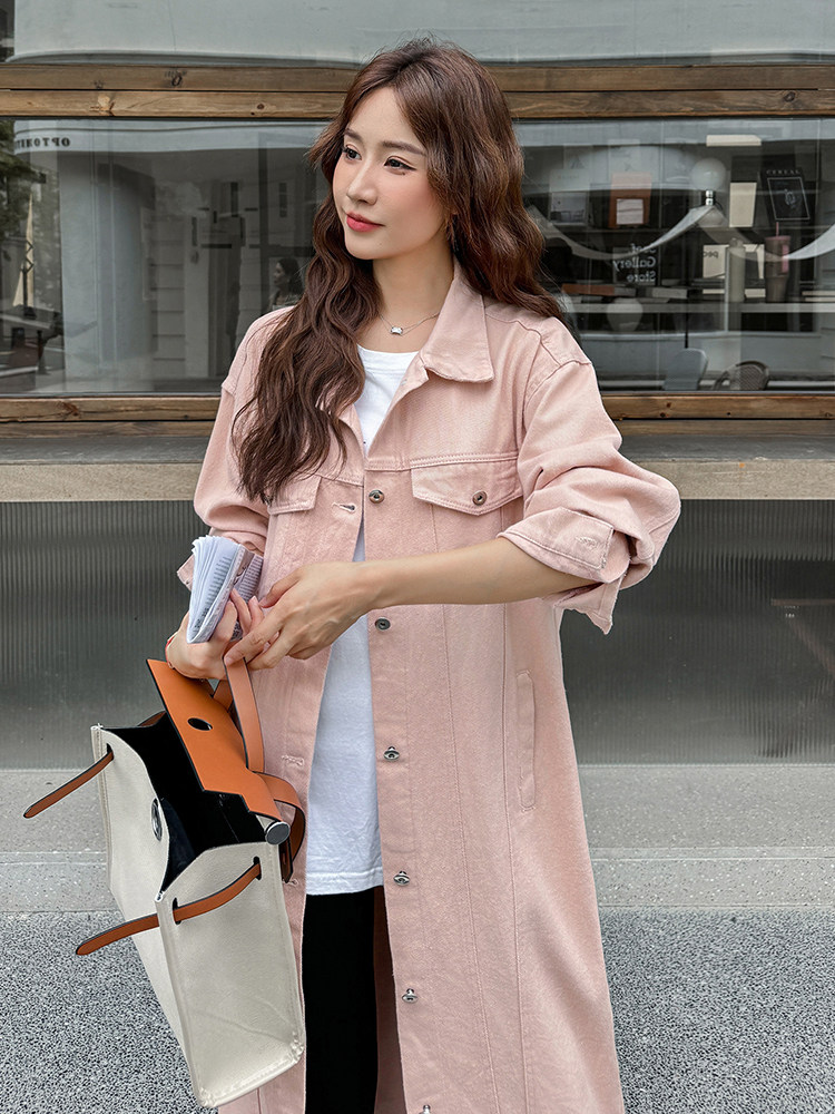ZB305-6805粉色长外套P165K258,女装短外套,浙宝305