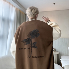 摇粒绒棒球服男大码开衫卫衣男夹克BF86279-P65，男装夹克，电商A040