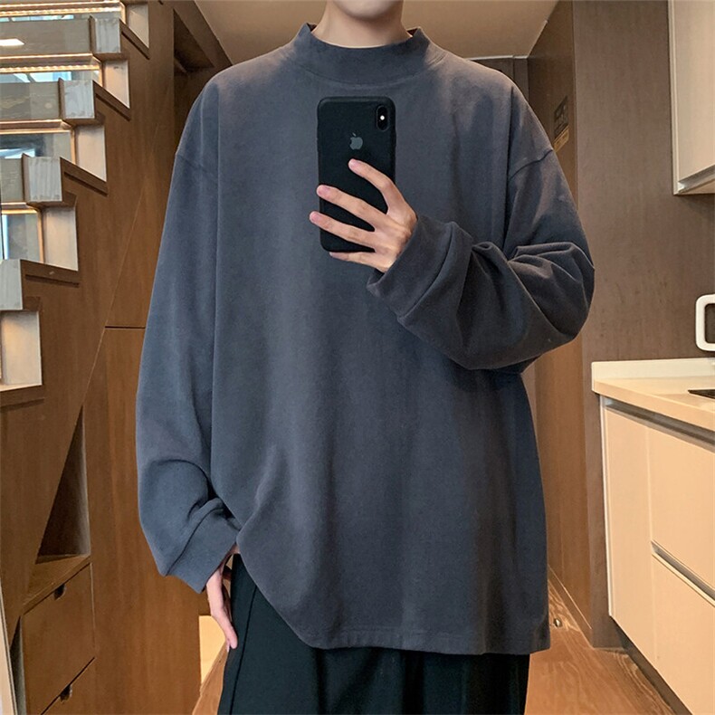 D002P35半高领德绒针织衫男秋冬季新款打底内搭毛衣美式潮牌加厚,男装针织衫/毛衣,星座304A-1