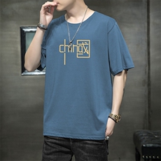 2026夏季新款青少年潮印花短袖T恤衫大码薄1210-2-DT67-P10，男装T恤，星座1816-2（原1210–2）