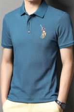 【纯棉】中年男装翻领短袖T恤男2023夏季新款商务休闲刺绣POLO衫，男装T恤，电商B212（原钱塘6029）