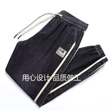 宽松透气工装哈伦裤男常规弹力束脚裤男春夏潮牌休闲百搭男士，男装工装外套，星座218-1（原230）